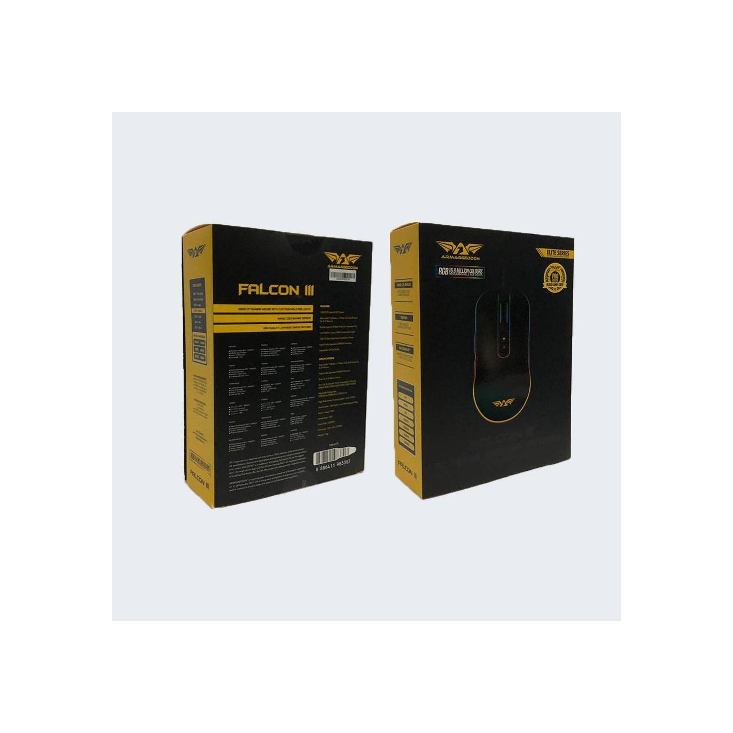 Armaggeddon Falcon 3 Pro-Gaming Mouse 10000 CPI Macroable RGB (Boxed) — Buy in Cyprus with Fast Delivery