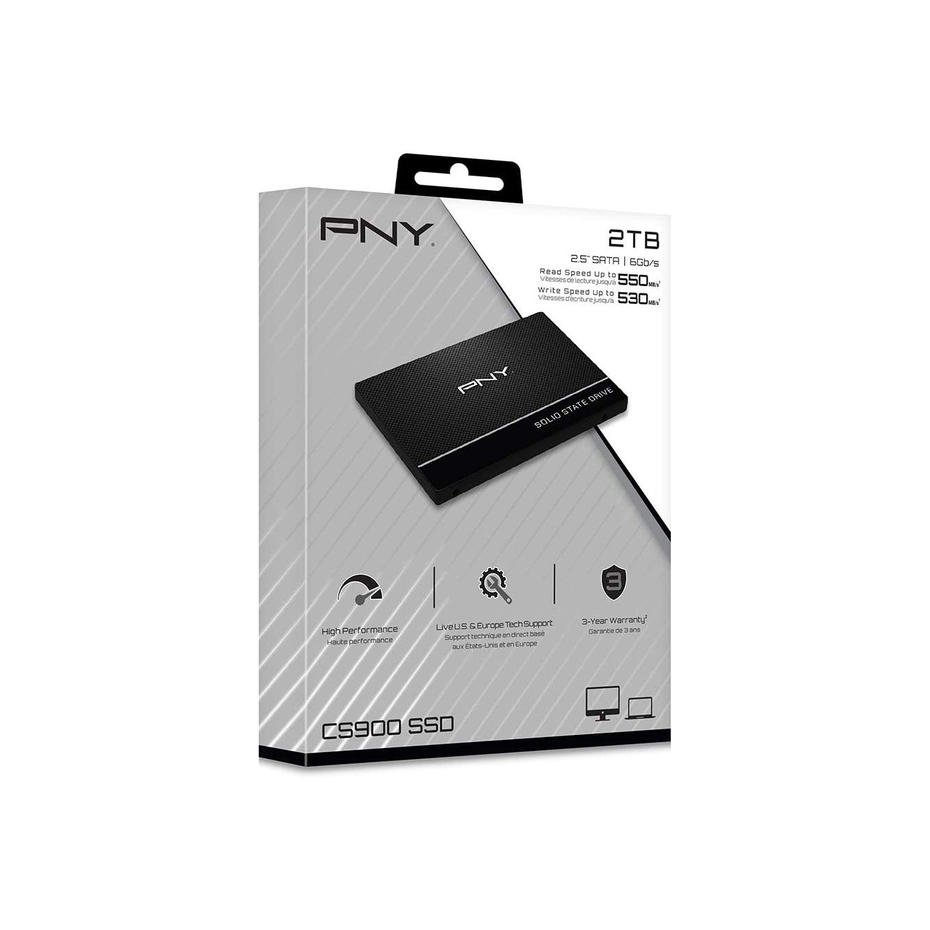 PNY SSD - CS900 - SATA III 2TB — Buy in Cyprus with Fast Delivery