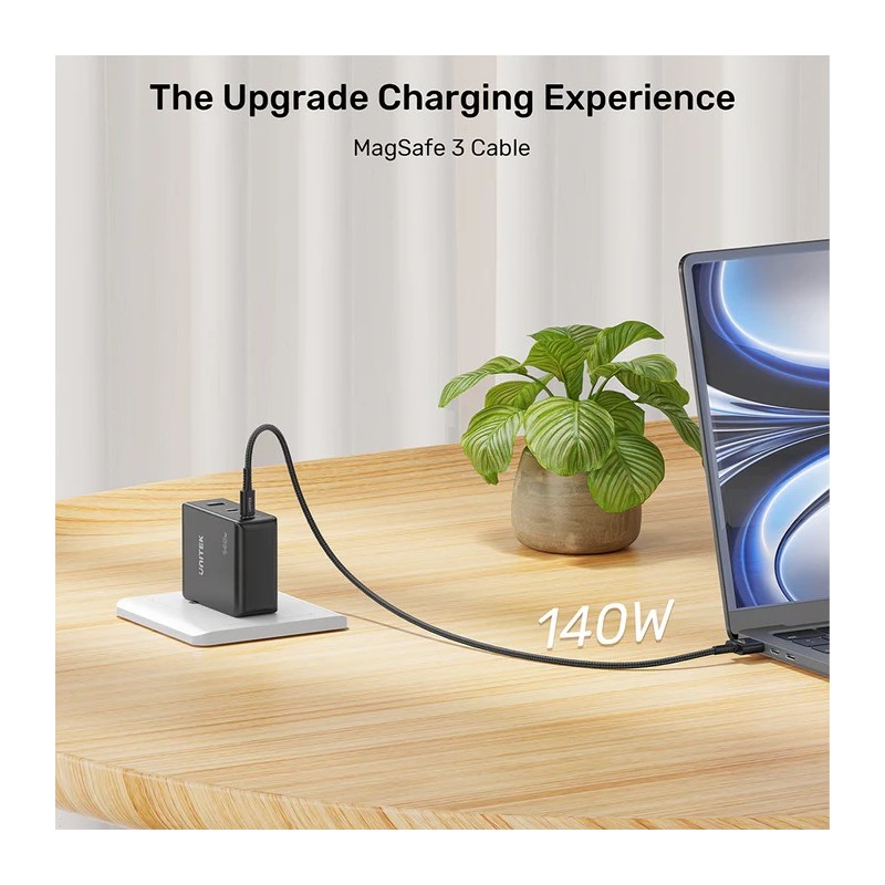 Buy Unitek MC USB-C to MagSafe Charging Cable - 140W - 2.0m in Cyprus, Nicosia, Limassol, Larnaka, Pafos