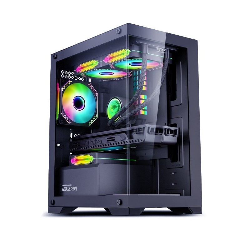 Buy Armaggeddon Aquaron Micro ATX Gaming Case Black in Cyprus, Nicosia, Limassol, Larnaka, Pafos