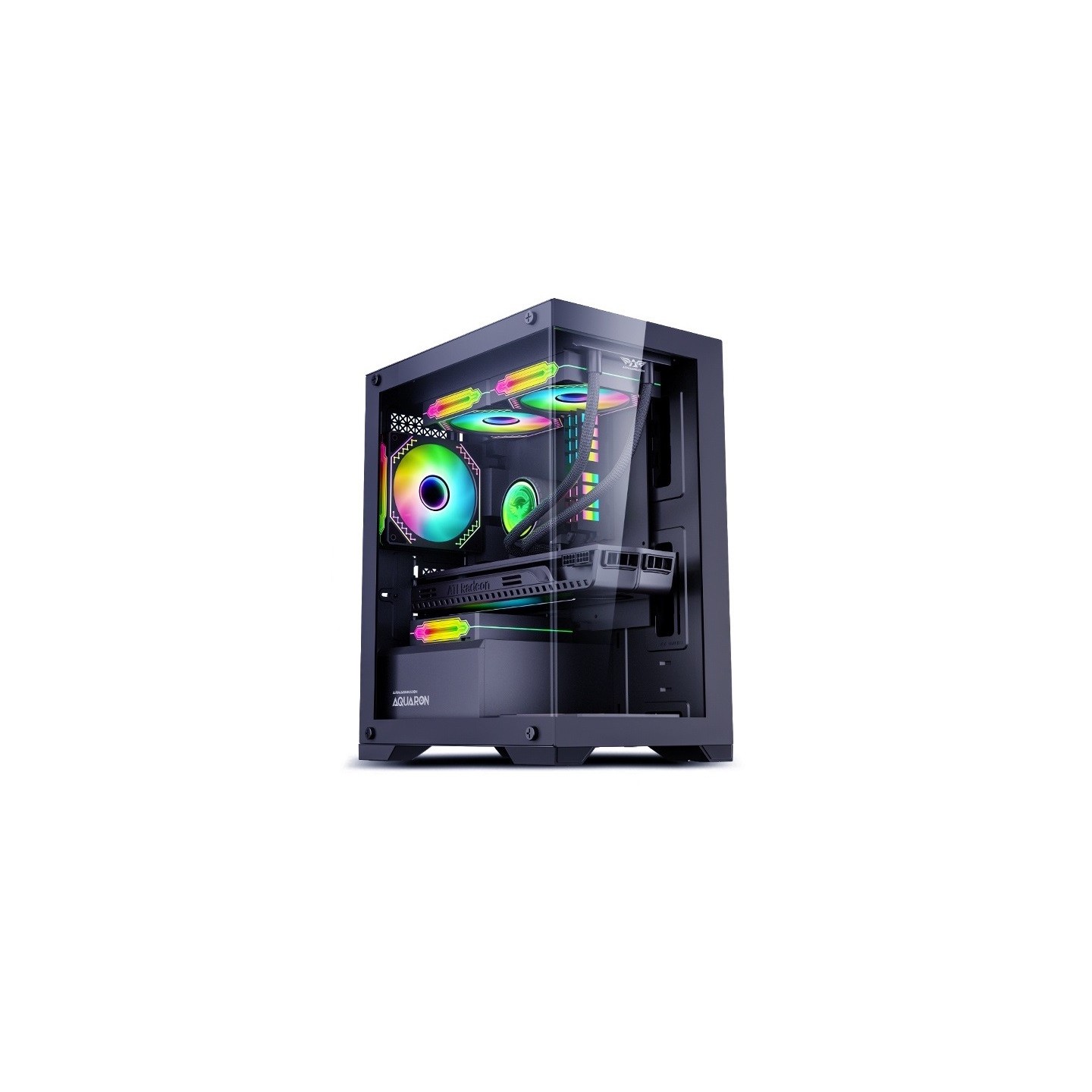 Armaggeddon Aquaron Micro ATX Gaming Case Black - AQUARONBLK (Boxed) — Buy in Cyprus with Fast Delivery