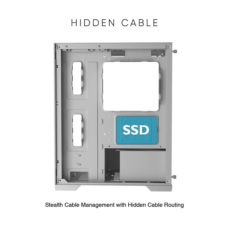 Buy Armaggeddon Aquaron Micro ATX Gaming Case Black in Cyprus, Nicosia, Limassol, Larnaka, Pafos