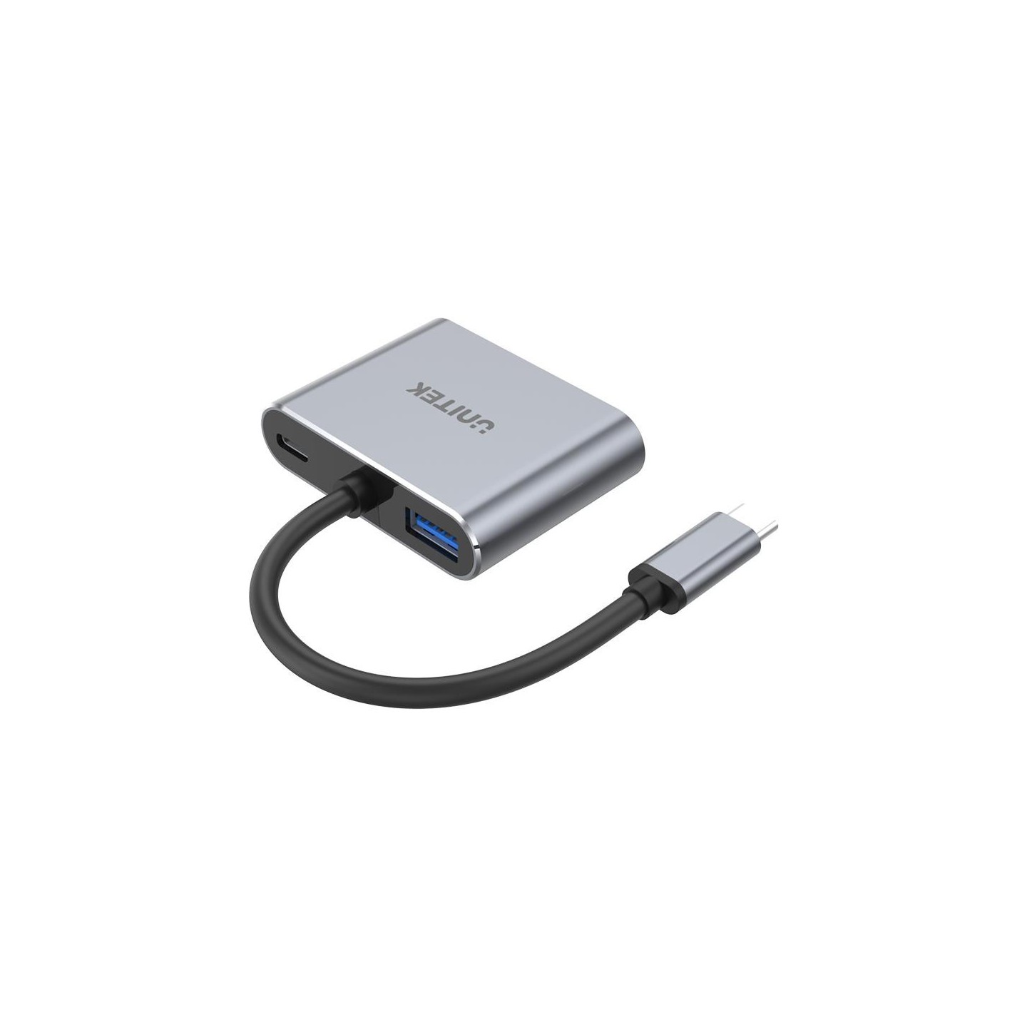 Unitek D1049A USB-C Hub: 4K HDMI, VGA, 100W PD, MST | Space Gray — Armenius Store Cyprus