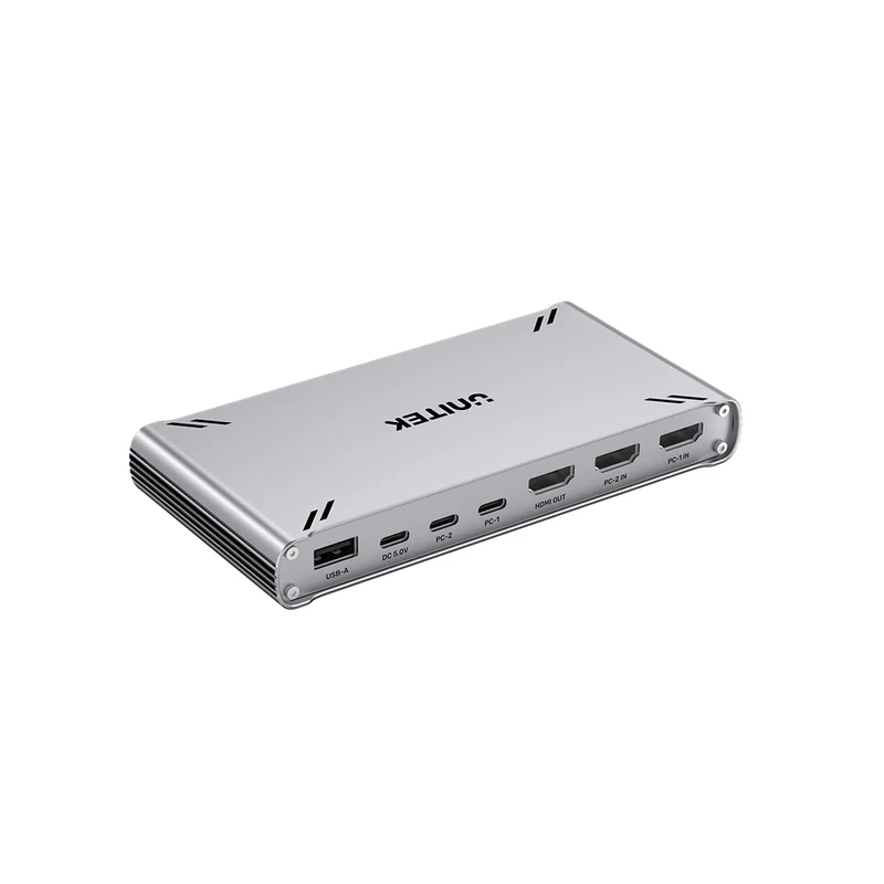 Buy Unitek KVM HDMI Switch USB-C 10Gbps Split-Screen 5-Port Hub - D1118A - KVM H... in Cyprus, Nicosia, Limassol, Larnaka, Pafos