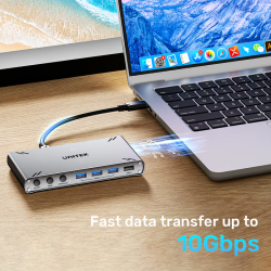 Buy Unitek KVM HDMI Switch USB-C 10Gbps Split-Screen 5-Port Hub - D1118A - KVM H... in Cyprus, Nicosia, Limassol, Larnaka, Pafos