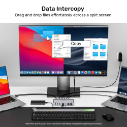 Buy Unitek KVM HDMI Switch USB-C 10Gbps Split-Screen 5-Port Hub - D1118A - KVM H... in Cyprus, Nicosia, Limassol, Larnaka, Pafos