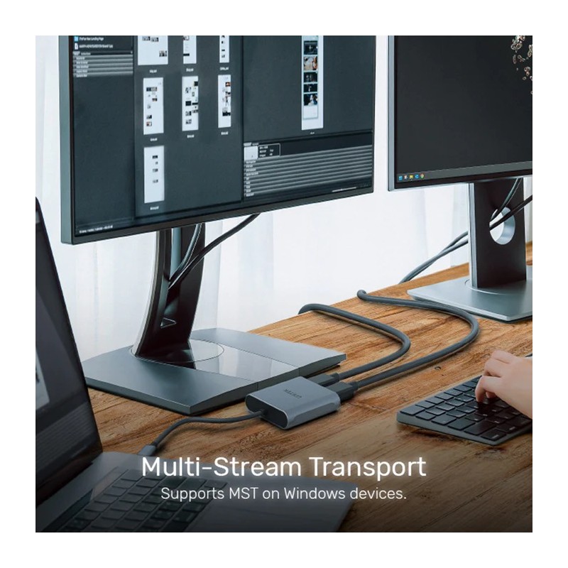 Buy Unitek Converter USB-C to Display Port Dual 8K60Hz MST - V1404A - Dual 8K60H... in Cyprus, Nicosia, Limassol, Larnaka, Pafos