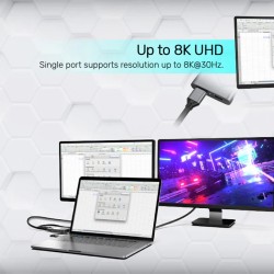 Buy Unitek Converter USB-C to Display Port Dual 8K60Hz MST - V1404A - Dual 8K60H... in Cyprus, Nicosia, Limassol, Larnaka, Pafos