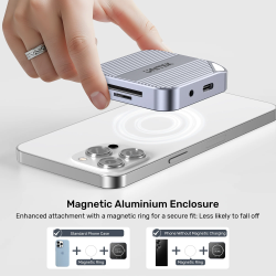 Unitek S1244C Magnetic SD Card Reader PD100W + 4K HDMI + Audio — Armenius Store Cyprus