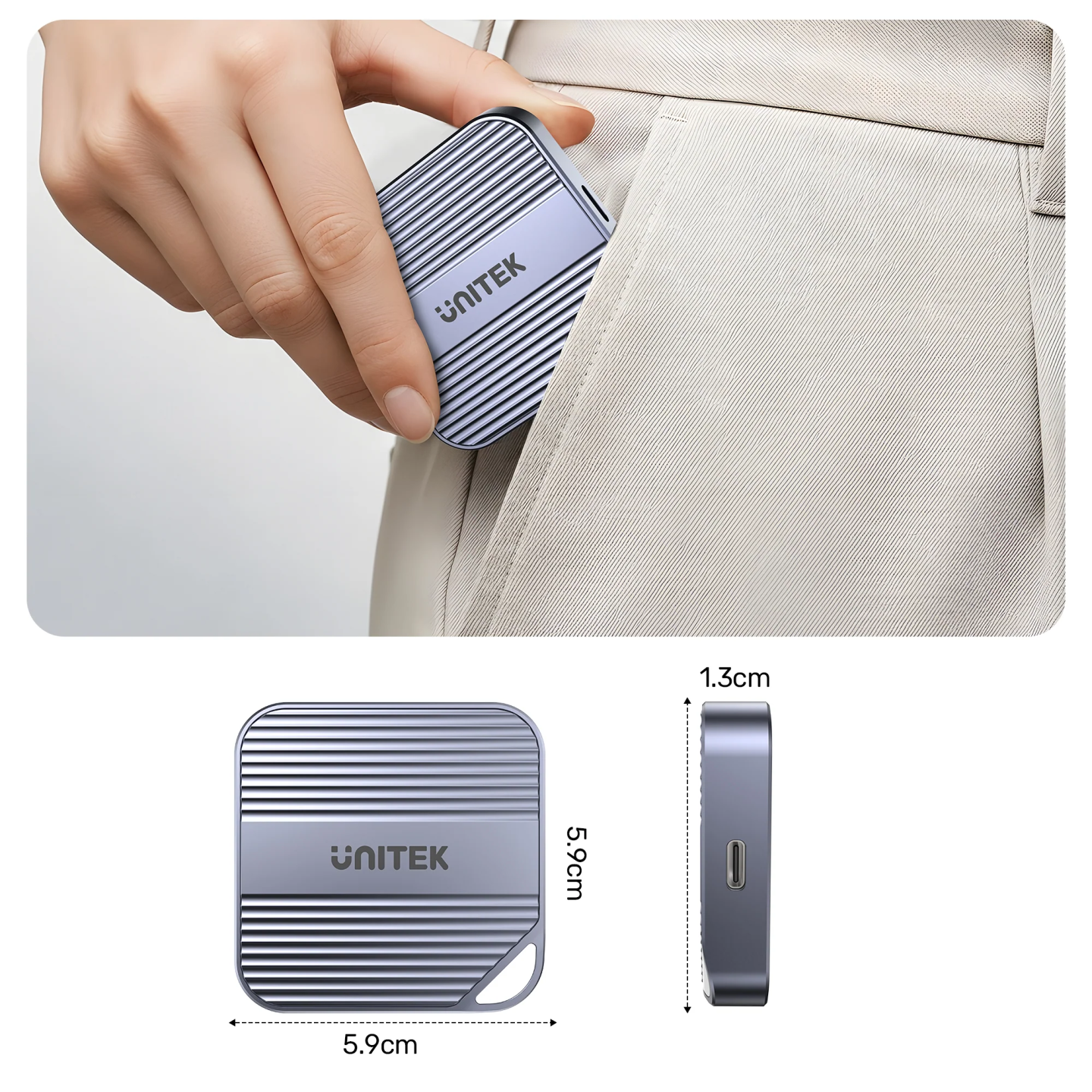 Unitek S1244C Magnetic SD Card Reader PD100W + 4K HDMI + Audio — Armenius Store Cyprus