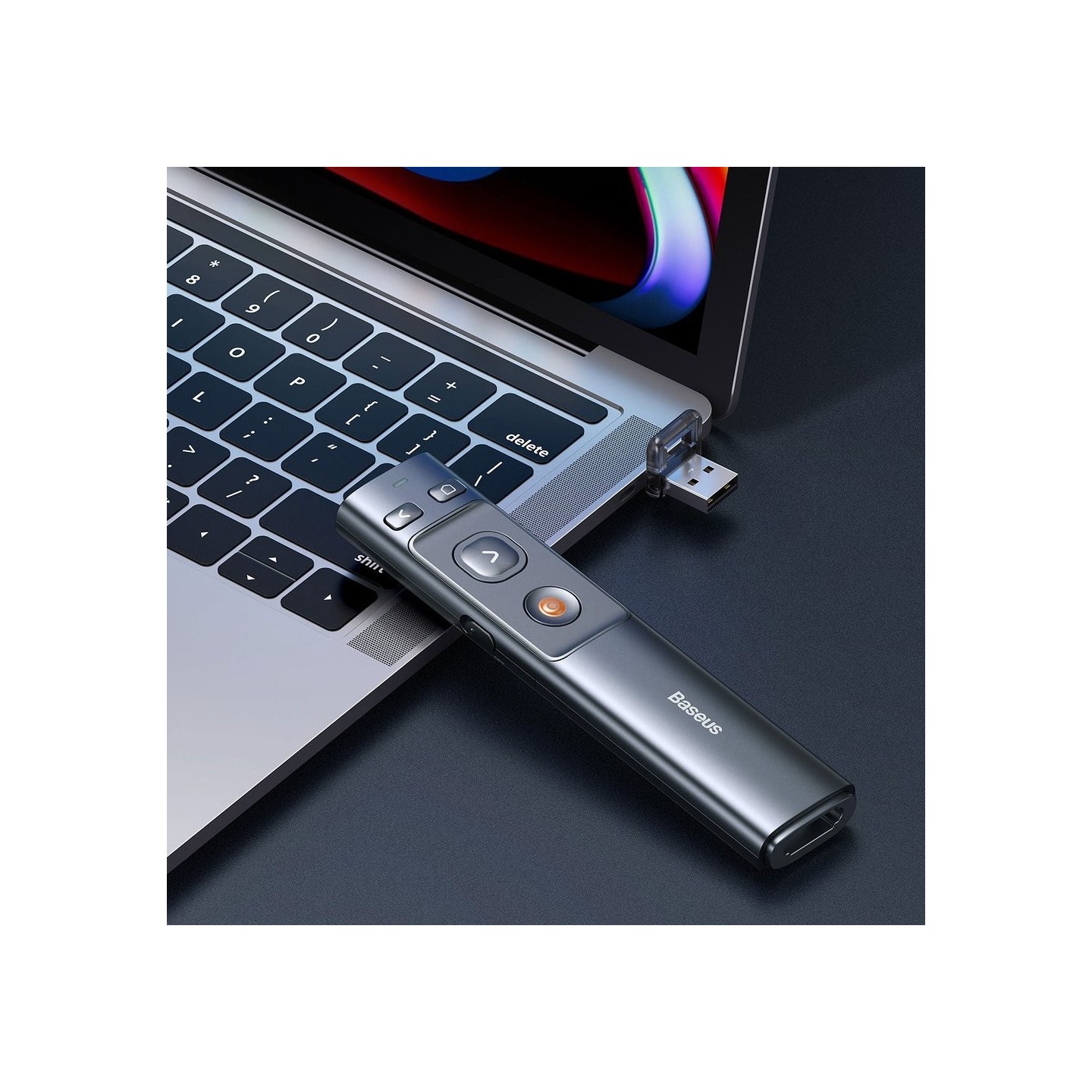 Baseus OrangeDot Wireless Laser Presenter - Grey — Buy in Cyprus with Fast Delivery