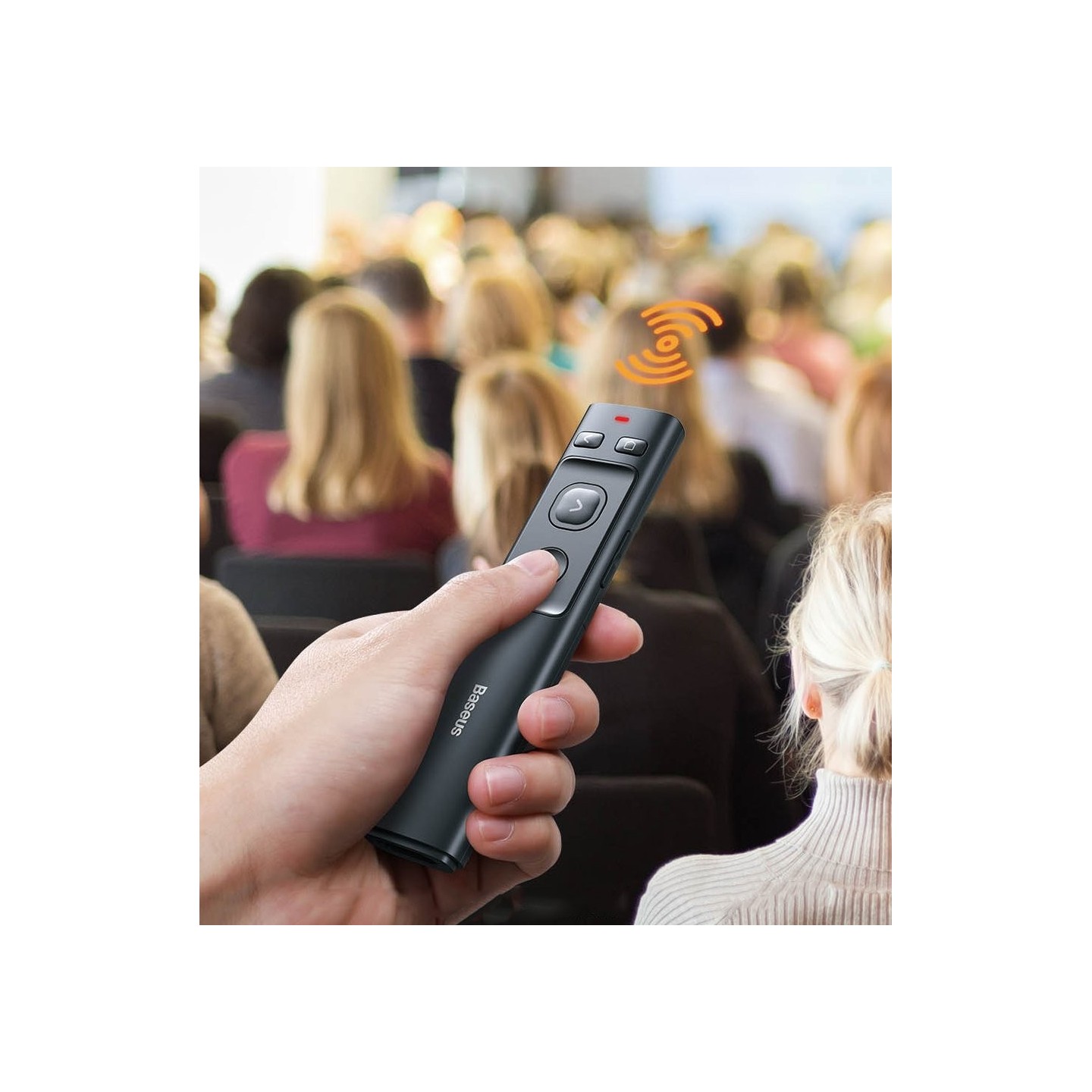 Baseus OrangeDot Wireless Laser Presenter - Grey — Buy in Cyprus with Fast Delivery