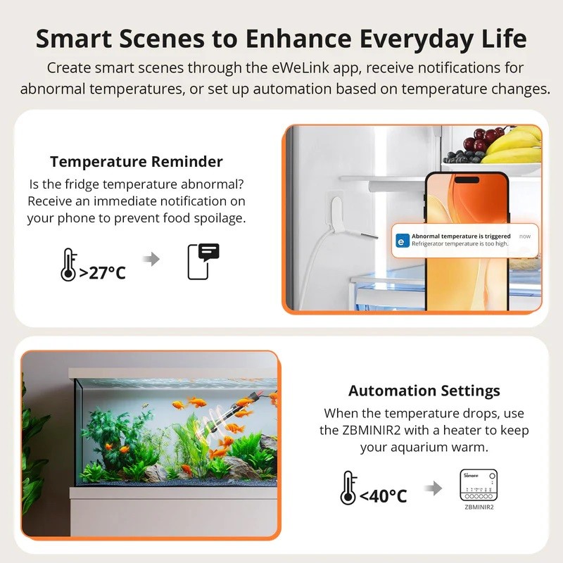 Buy Sonoff Zigbee Smart Temperature Sensor - SNZB-02LD - IP65 for Outdoor with W... in Cyprus, Nicosia, Limassol, Larnaka, Pafos