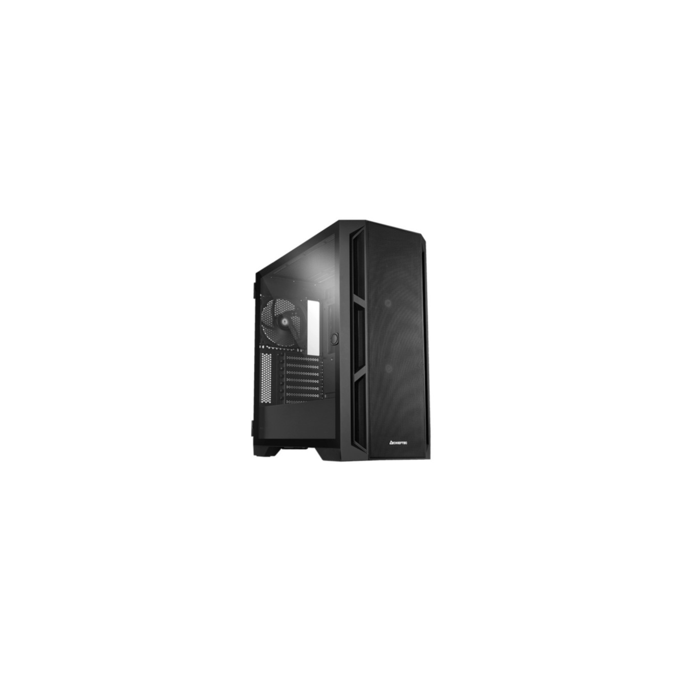 CHIEFTEC APEX AIR GA-01B-M-OP - E-ATX Mid-Tower Case, Black, 3x140mm PWM Fans, Supports 400mm GPU & 175mm CPU Cooler