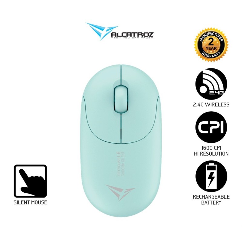 Buy Alcatroz Airmouse - L6 - Chroma Rechargeable Wireless Mouse Mint in Cyprus, Nicosia, Limassol, Larnaka, Pafos