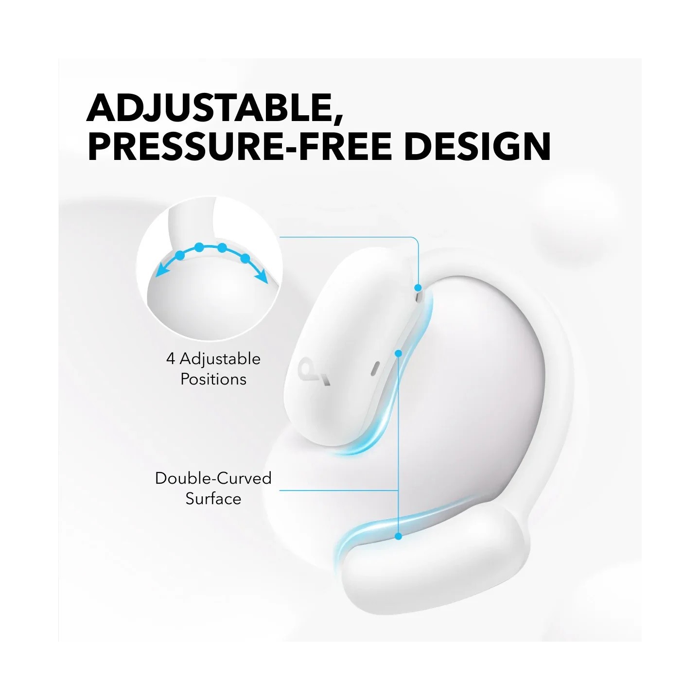 Anker Soundcore TWS Earphones Open Air - AeroFit 2 - White — Buy in Cyprus with Fast Delivery