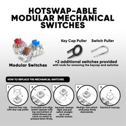 Buy Armaggeddon - MKA-7C - Black Mechanical Gaming Keyboard 104 Clicky Blue Keys in Cyprus, Nicosia, Limassol, Larnaka, Pafos