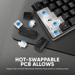 Armaggeddon MKA-1C NEX 61 Clicky Blue Mechanical Gaming Keyboard (Boxed) — Buy in Cyprus with Fast Delivery