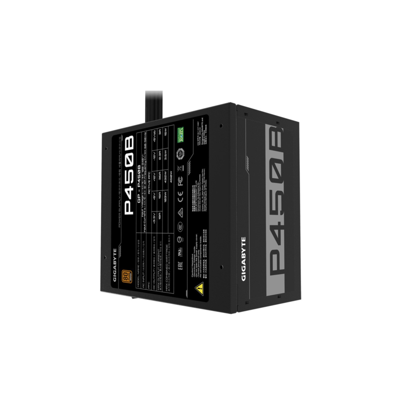 Gigabyte GP-P450B - 450W ATX Power Supply - 80 PLUS Bronze, Non-Modular, Black — Buy in Cyprus with Fast Delivery