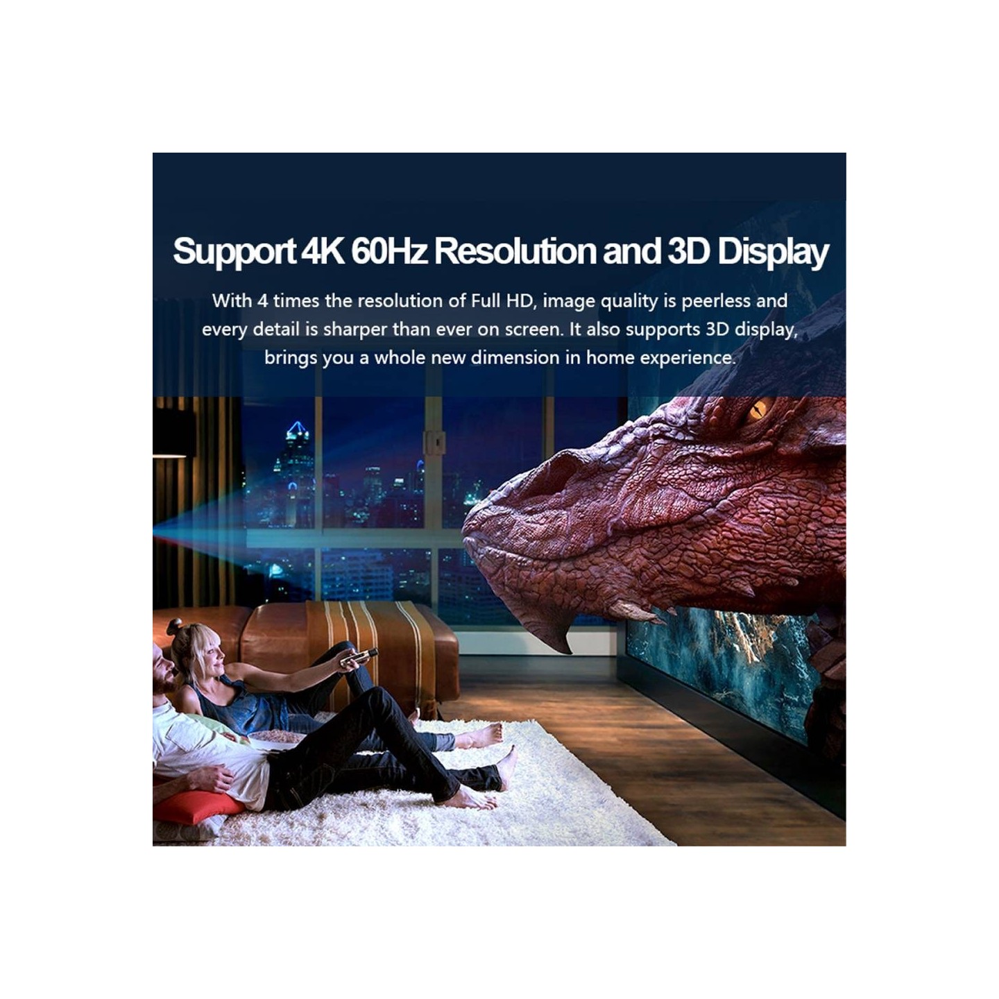 Unitek HC HDMI Cable - Y-C185M - HDMI 2.0, 0.5m — Buy in Cyprus with Fast Delivery