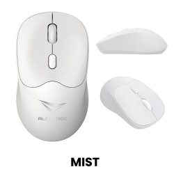 Alcatroz AirMouse Duo 6 Wireless & Bluetooth Rechargeable Silent Click Mouse White (Boxed) — Buy in Cyprus with Fast Delivery