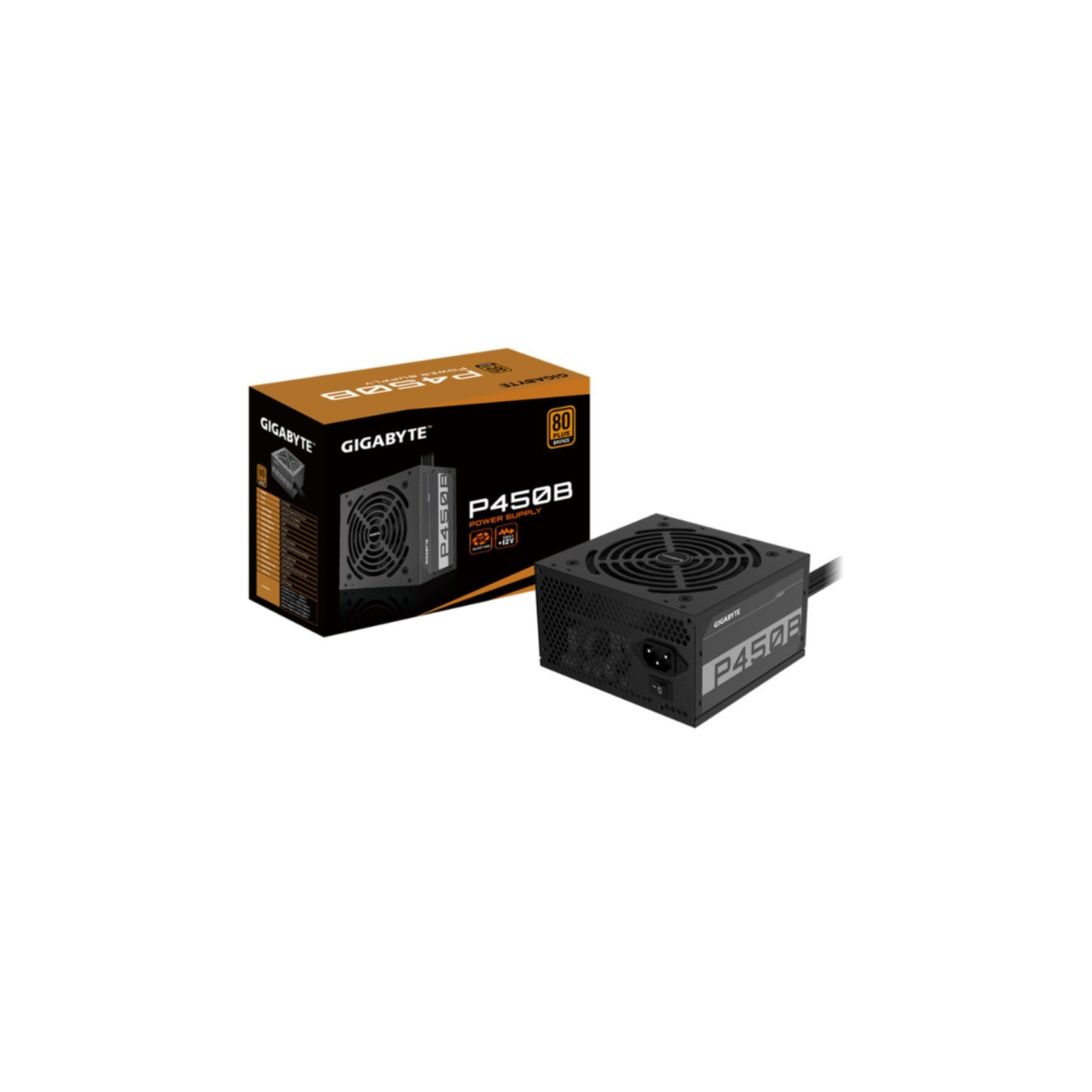 Gigabyte GP-P450B - 450W ATX Power Supply - 80 PLUS Bronze, Non-Modular, Black — Buy in Cyprus with Fast Delivery