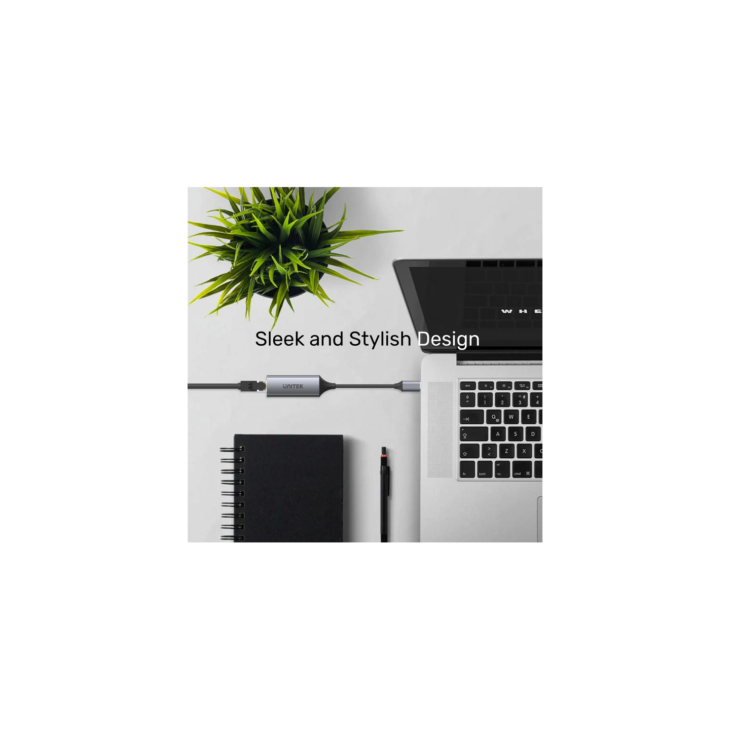 Unitek Converter USB-C to LAN Gigabit Ethernet - U1312A - USB-C to LAN Gigabit Ethernet — Buy in Cyprus with Fast Delivery