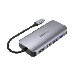 Unitek D1122A USB-C Hub 8-in-1: 2xHDMI 4K60Hz MST, 2xUSB3.0, GbE, PD100W — Armenius Store Cyprus