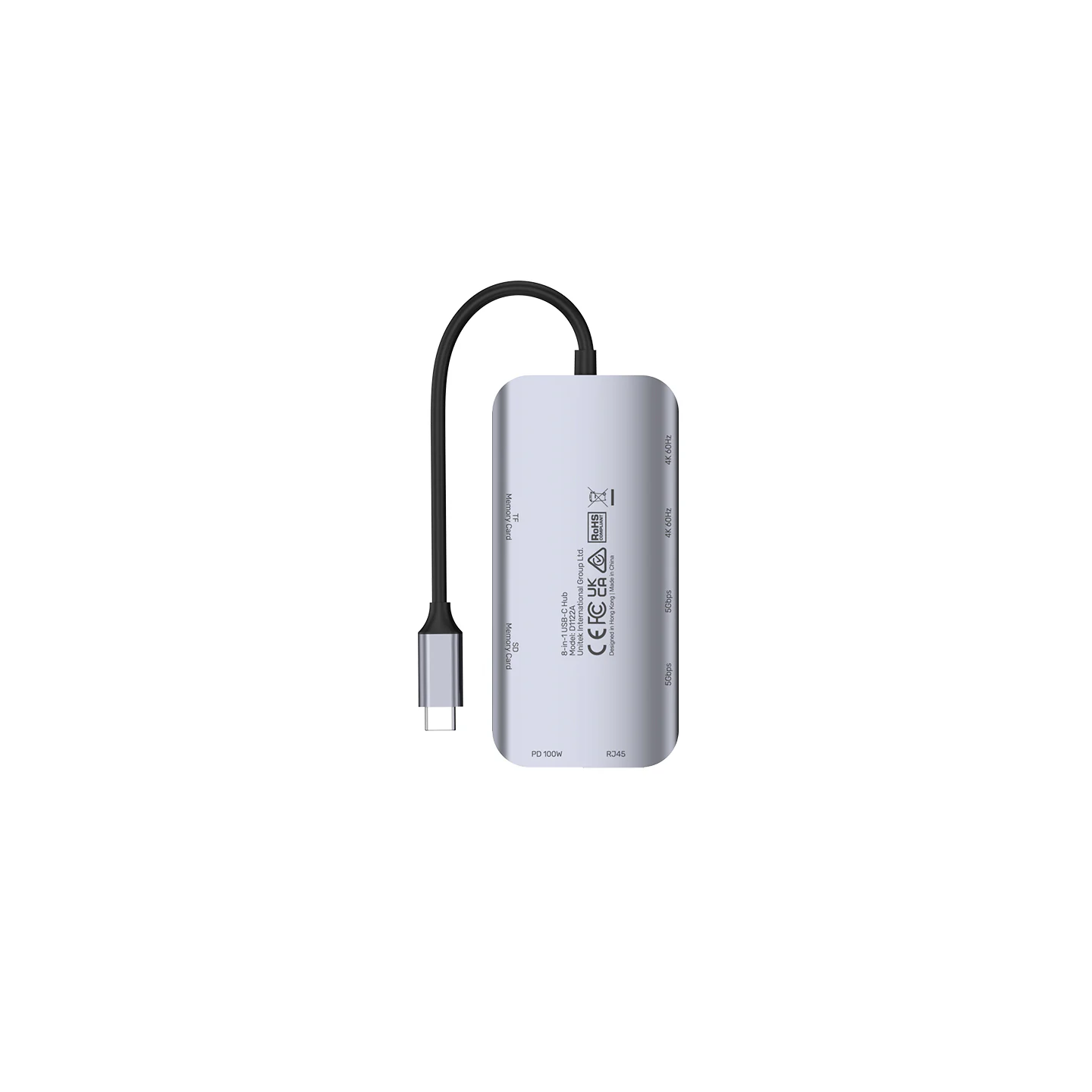 Unitek USB-C Hub - D1122A - 3xUSB 2xHDMI MST SD Gb PD100W — Buy in Cyprus with Fast Delivery