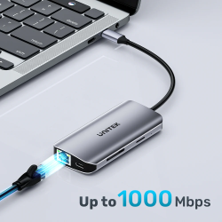 Buy Unitek USB-C Hub - D1122A - 3xUSB 2xHDMI MST SD Gb PD100W in Cyprus, Nicosia, Limassol, Larnaka, Pafos