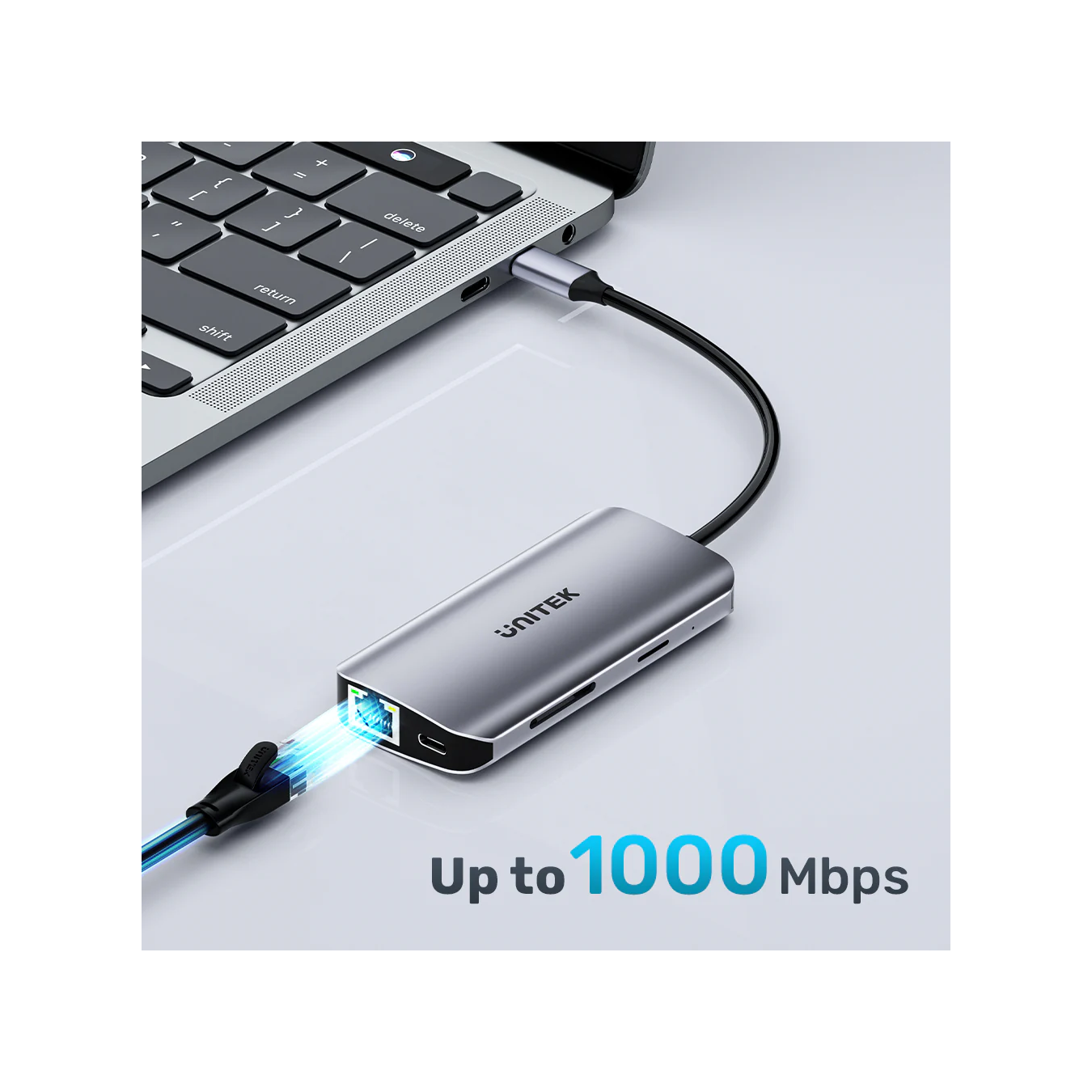 Unitek D1122A 8-in-1 USB-C Hub – 2xHDMI 4K@60Hz PD100W | Armenius Store