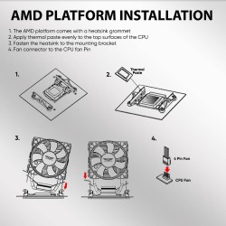 Buy Armaggeddon Gaming Cooling CPU Silent RGB Fan - BLIZZARD 2 - 4-Pipe White in Cyprus, Nicosia, Limassol, Larnaka, Pafos