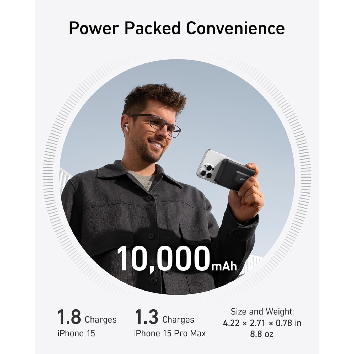 Anker Mobile Powerbank - 633 - Wireless 15W, with 27W USB C Black — Buy in Cyprus with Fast Delivery