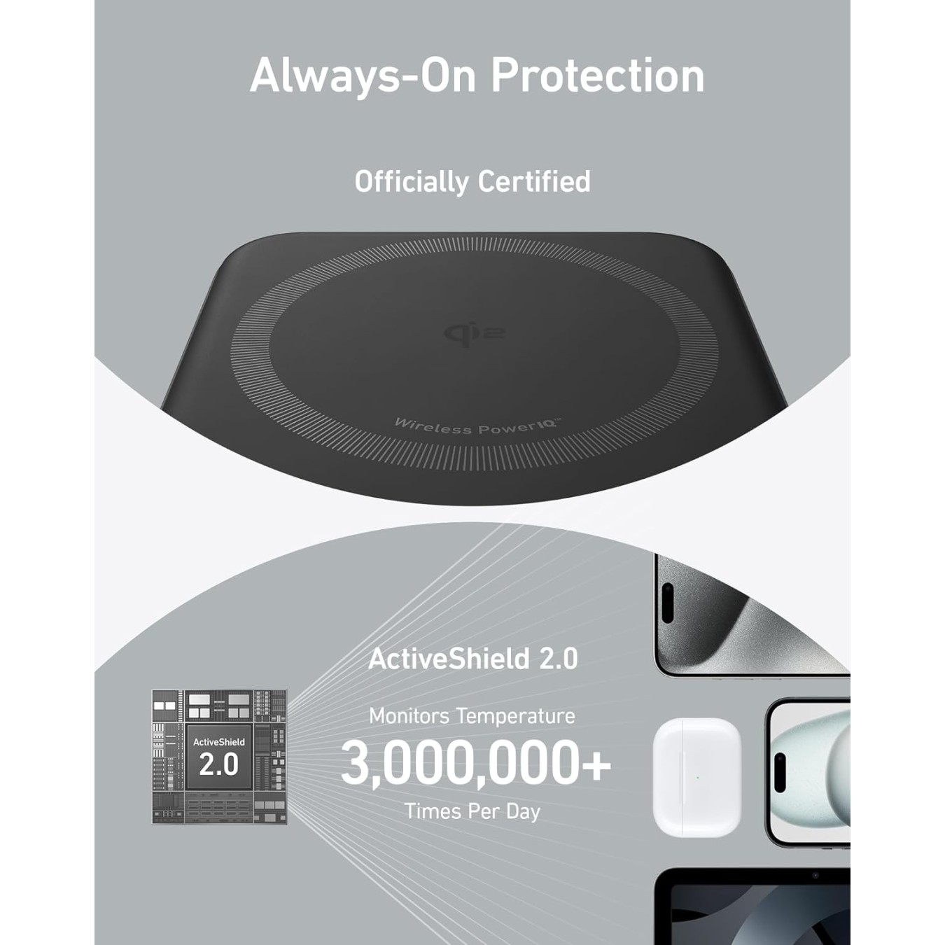 Anker Mobile Powerbank - 633 - Wireless 15W, with 27W USB C Black — Buy in Cyprus with Fast Delivery