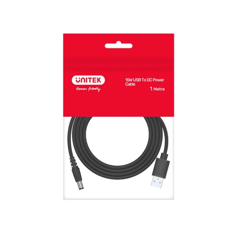 Buy Unitek USB to DC - Y-C495BK - 3.5x1.35mm, Power 1m in Cyprus, Nicosia, Limassol, Larnaka, Pafos