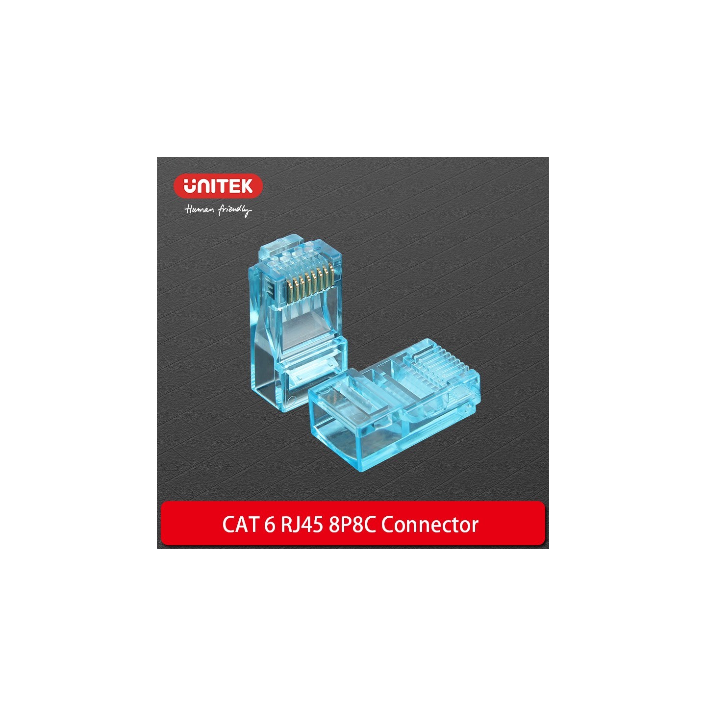 Unitek CAT6 RJ45 Connector 100pcs - Y-OT19TP - CAT6 RJ45 Connector 100pcs — Buy in Cyprus with Fast Delivery