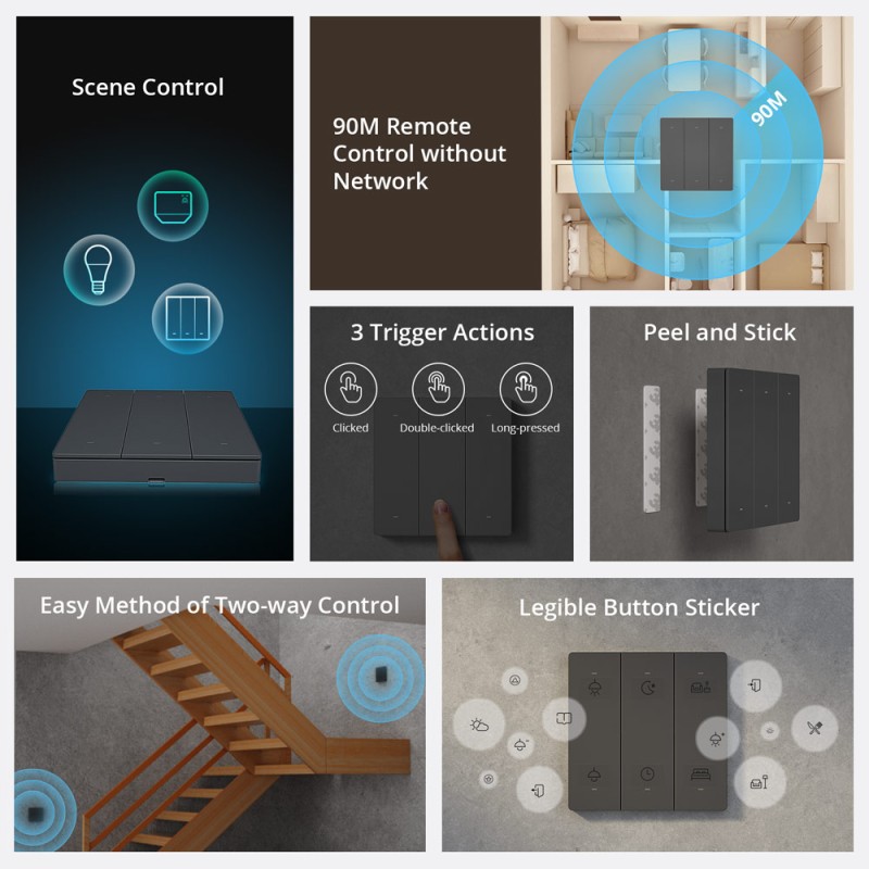 Buy Sonoff SwitchMan - R5 - Scene Controller in Cyprus, Nicosia, Limassol, Larnaka, Pafos