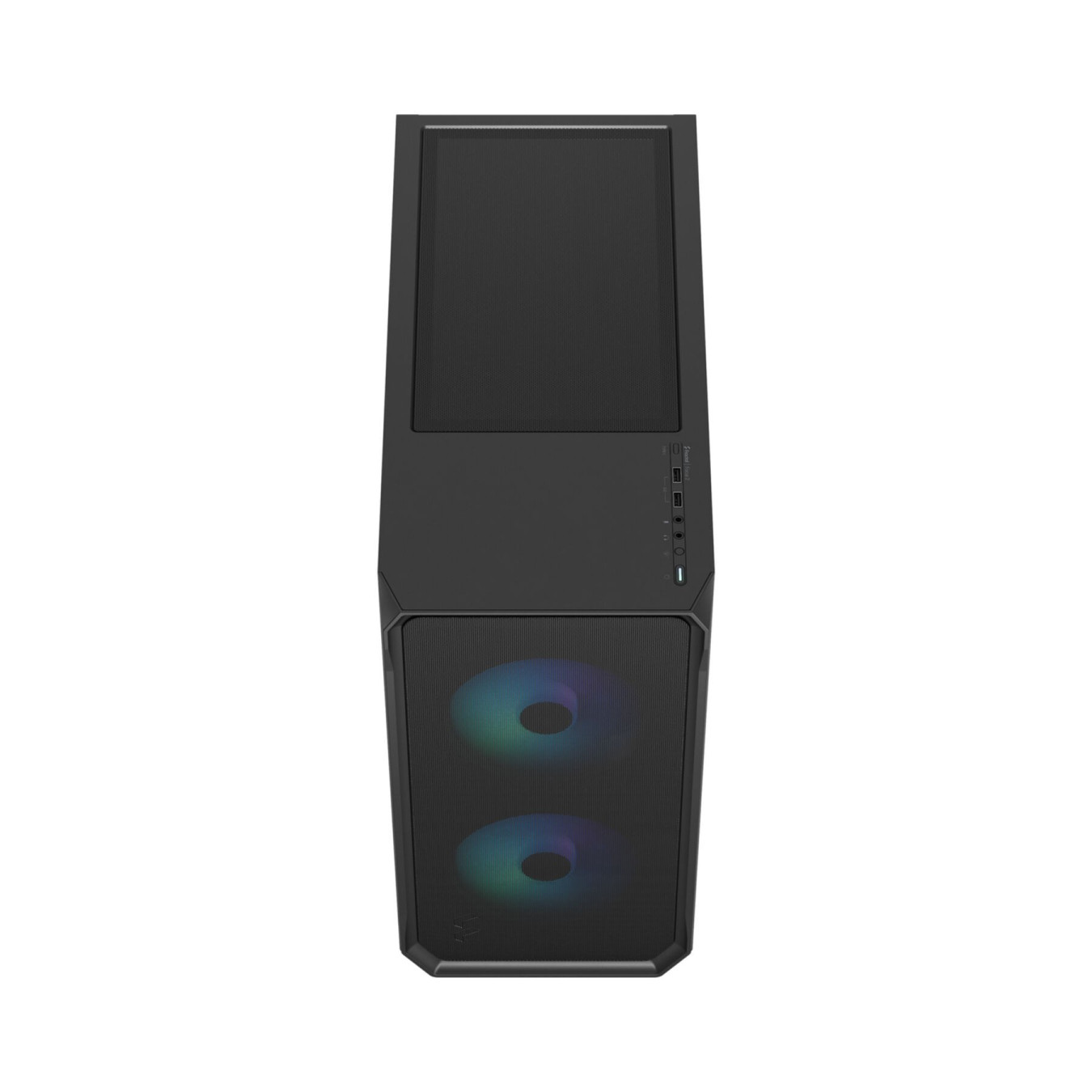 Fractal Focus 2 RGB TG Clear Tint - Black - Mid Tower PC Case with Tempered Glass & RGB — Buy in Cyprus with Fast Delivery