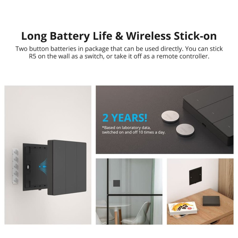 Buy Sonoff SwitchMan - R5 - Scene Controller in Cyprus, Nicosia, Limassol, Larnaka, Pafos