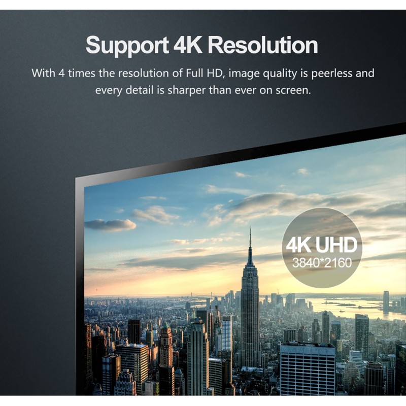 Buy Unitek DisplayPort Cable - Y-C610BK - DisplayPort 1.2 Cable 4K60Hz M-M 5.0m in Cyprus, Nicosia, Limassol, Larnaka, Pafos