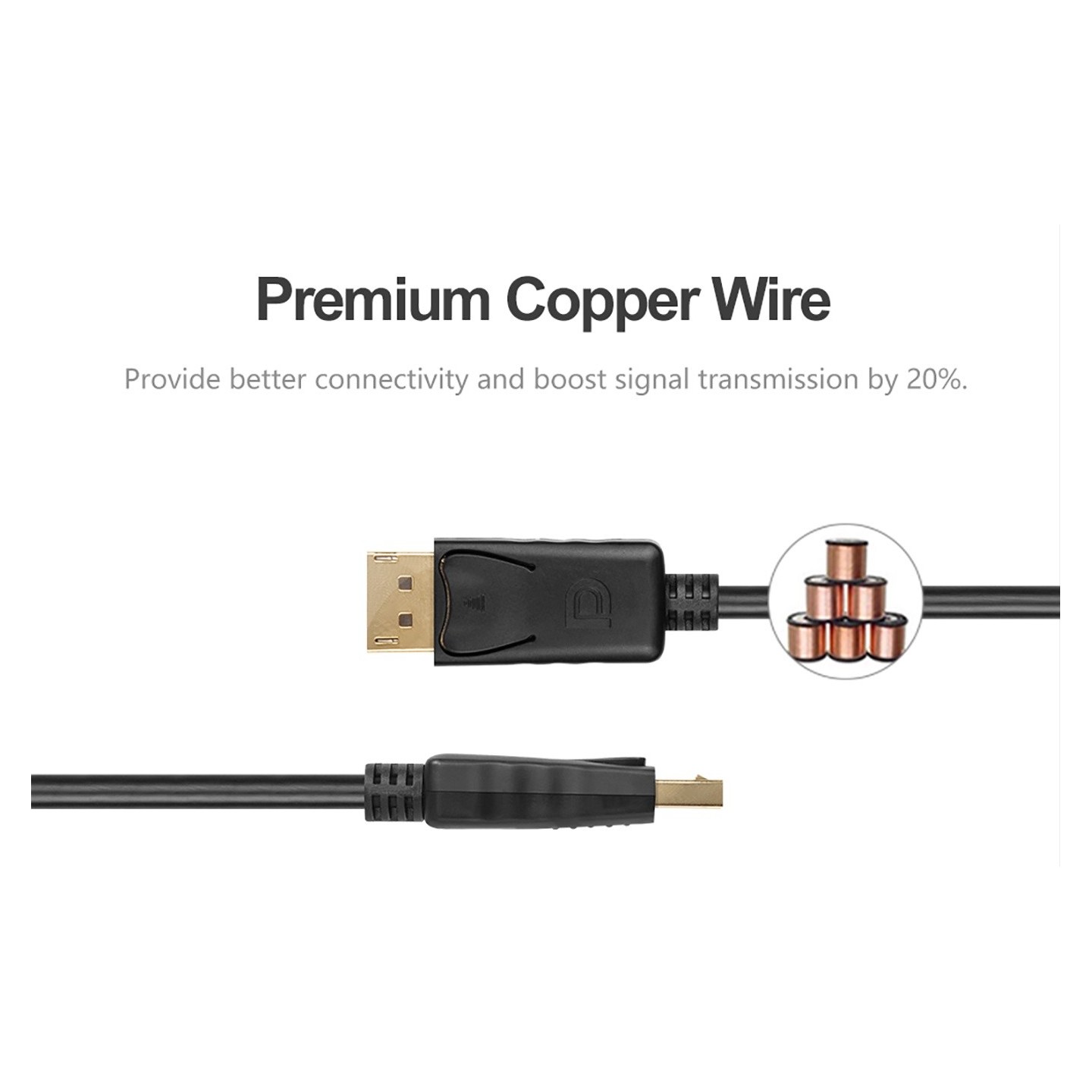 Unitek DisplayPort Cable - Y-C610BK - DisplayPort 1.2 Cable 4K60Hz M-M 5.0m — Buy in Cyprus with Fast Delivery