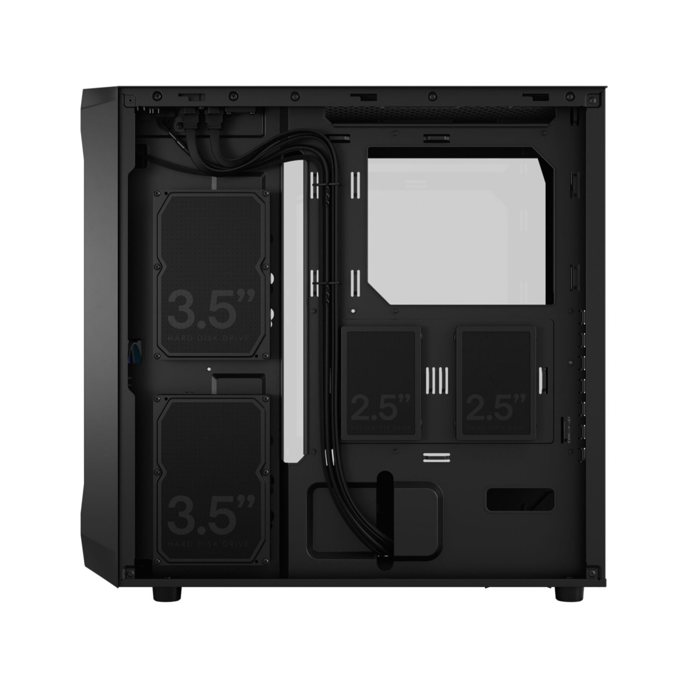 Fractal Focus 2 RGB TG Clear Tint - Black - Mid Tower PC Case with Tempered Glass & RGB — Buy in Cyprus with Fast Delivery