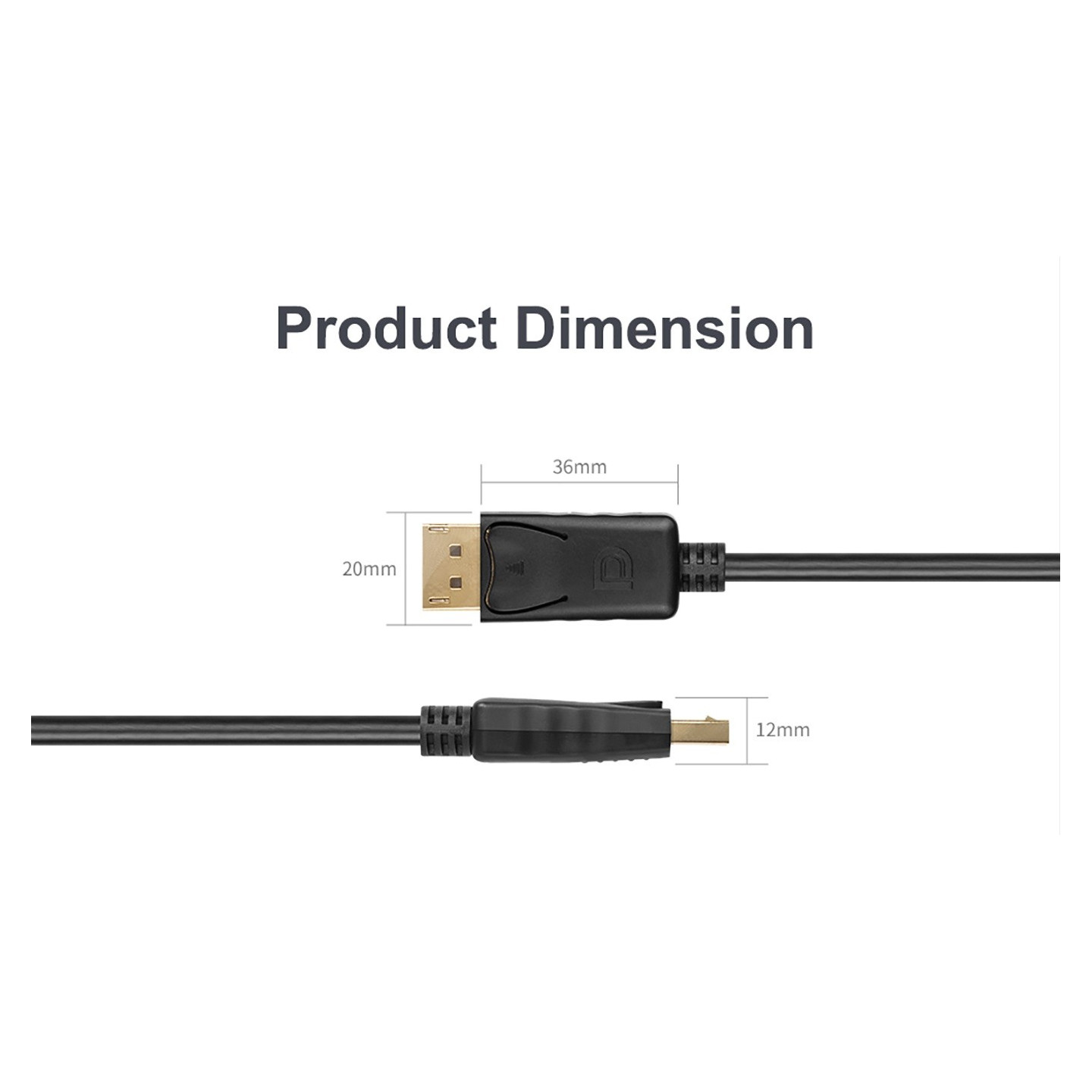 Unitek DisplayPort Cable - Y-C610BK - DisplayPort 1.2 Cable 4K60Hz M-M 5.0m — Buy in Cyprus with Fast Delivery