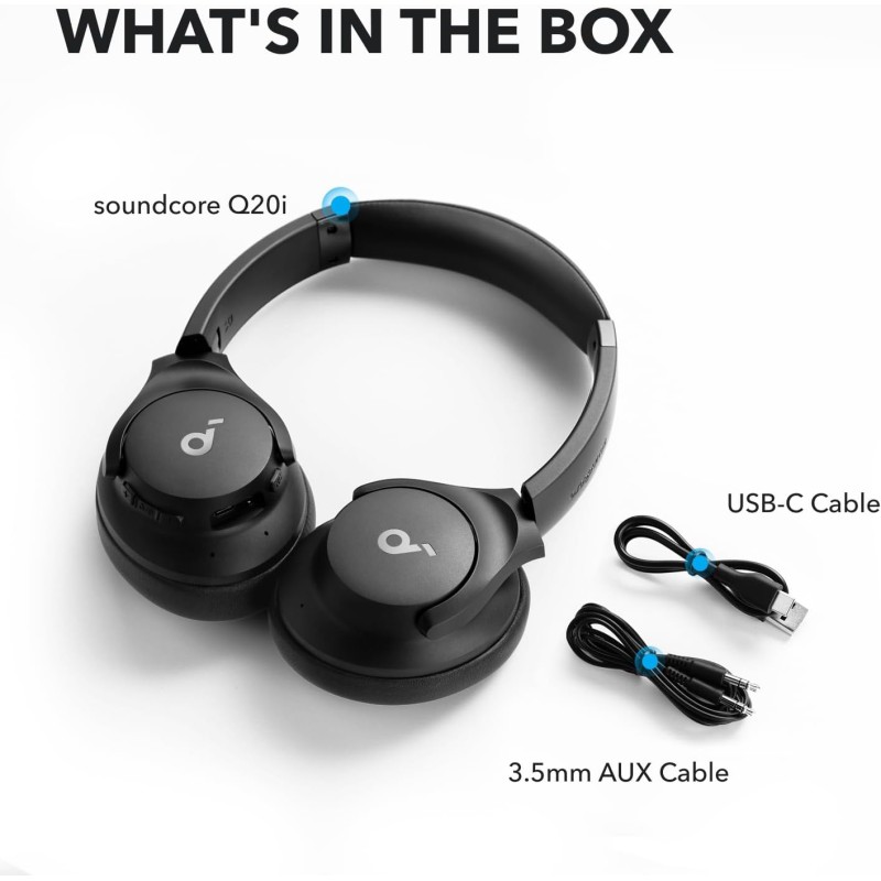 Buy Anker Soundcore Headphones - Q20i - Black in Cyprus, Nicosia, Limassol, Larnaka, Pafos