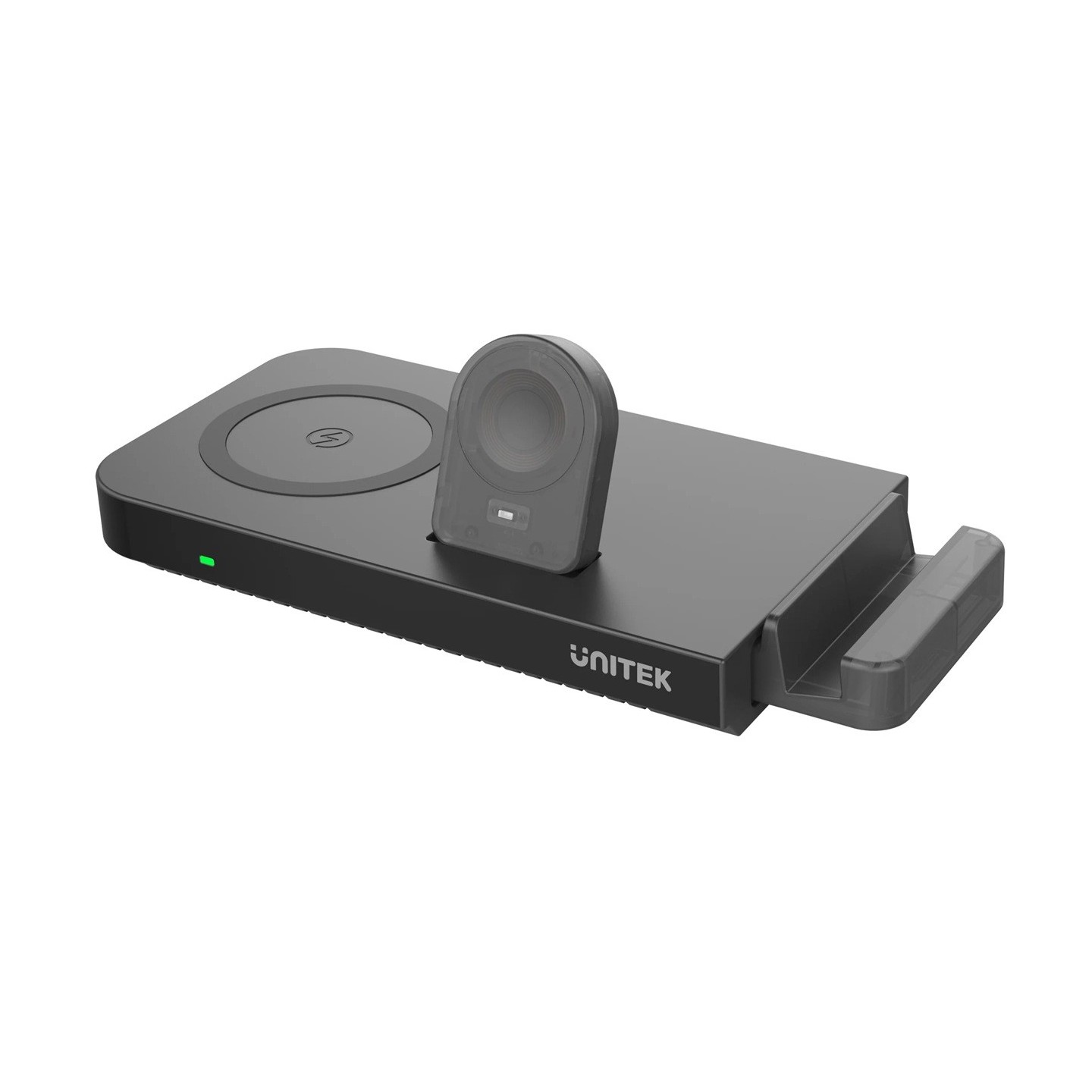 Unitek - P1222B - 5-in-1 MagMighty Combo 48W 3x Wireless Charging Areas 1x USB-A 1x USB-C — Buy in Cyprus with Fast Delivery