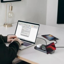 Buy Unitek - P1222B - 5-in-1 MagMighty Combo 48W 3x Wireless Charging Areas 1x U... in Cyprus, Nicosia, Limassol, Larnaka, Pafos