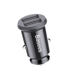 Buy Baseus Grain Car Charger - CCALL-ML01 - 3.1A Black in Cyprus, Nicosia, Limassol, Larnaka, Pafos