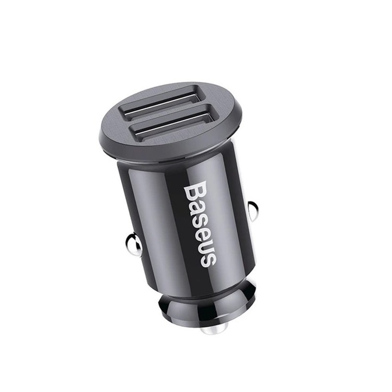 Buy Baseus Grain Car Charger - CCALL-ML01 - 3.1A Black in Cyprus, Nicosia, Limassol, Larnaka, Pafos
