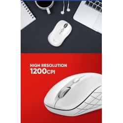 Alcatroz AIRMOUSE DUO 3 Wireless BT Silent Mouse White (Boxed) — Buy in Cyprus with Fast Delivery