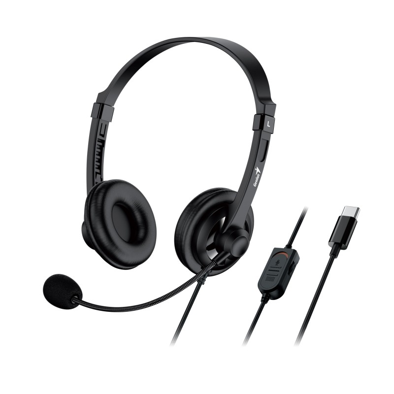 Buy Genius Headset - HS-230U - USB-C InLine Control SoftEar Cups in Cyprus, Nicosia, Limassol, Larnaka, Pafos